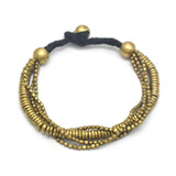 Brass Gold, Silver Plated metal Beads Bracelets