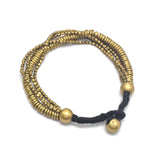 Brass Gold, Silver Plated metal Beads Bracelets