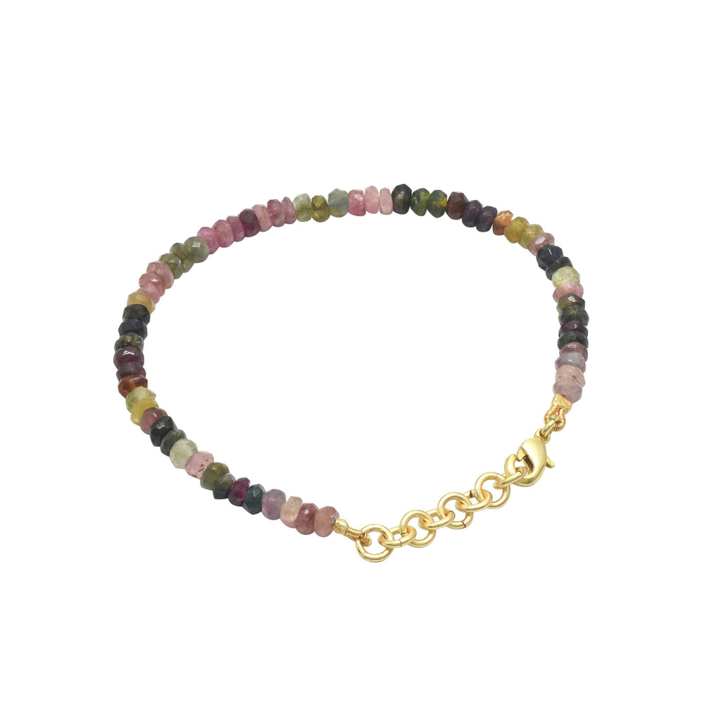 Multi Tourmaline Beads Bracelets - La Vitá Jewels