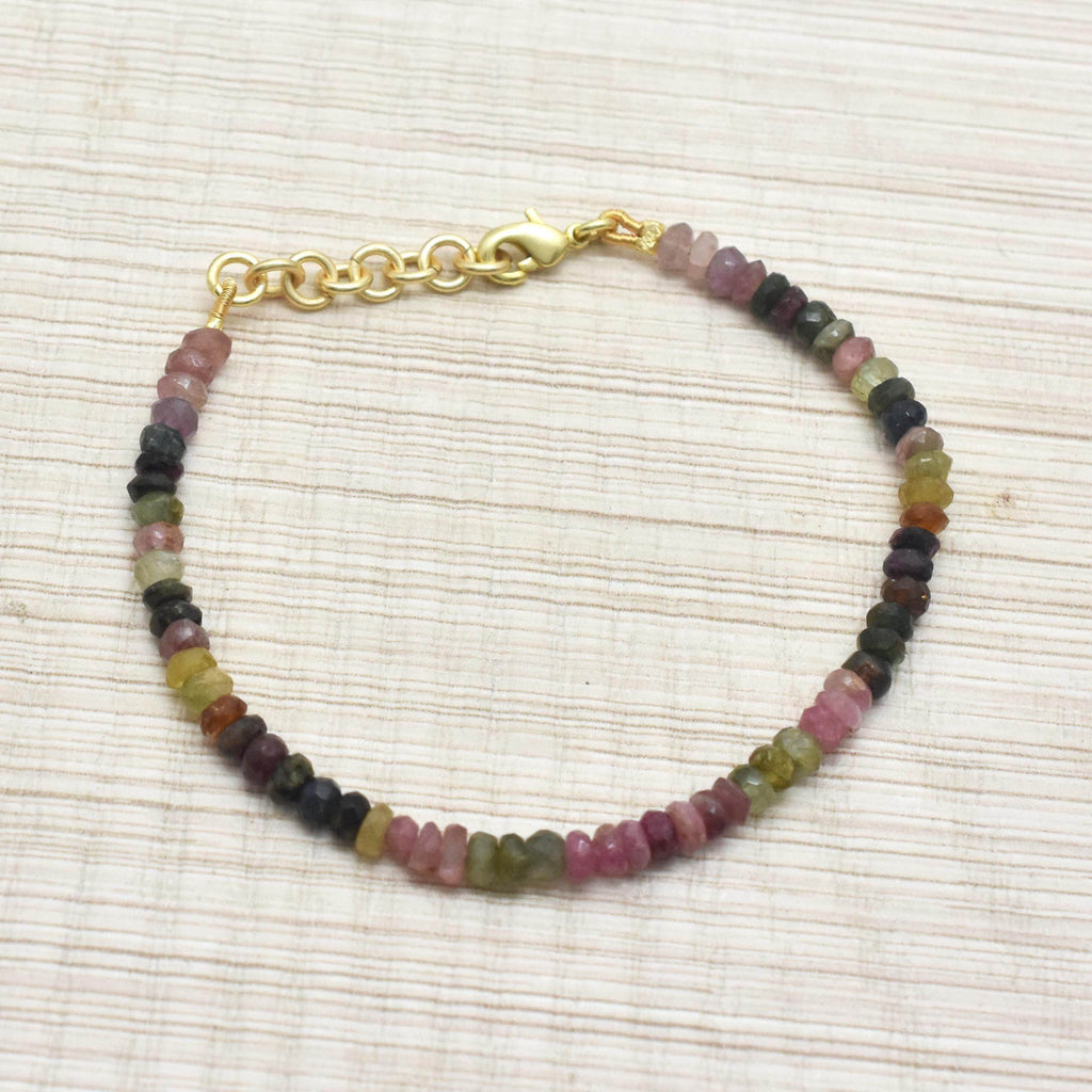 Multi Tourmaline Beads Bracelets - La Vitá Jewels