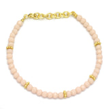 Brass Gold Plated Multi Tourmaline Beads Bracelets