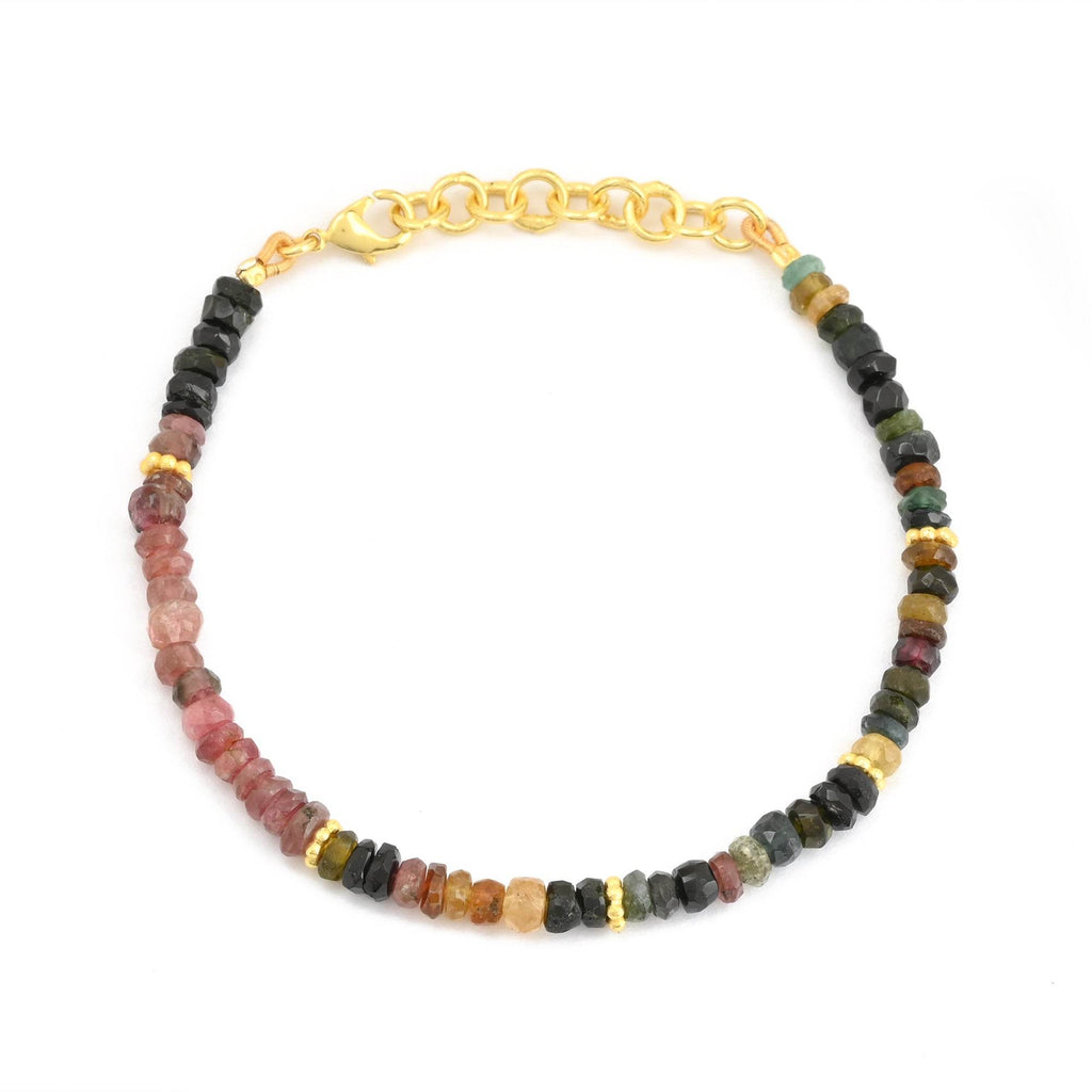 Multi Tourmaline Beads Bracelets - La Vitá Jewels