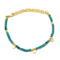 Turquoise Charm Beaded Bracelet