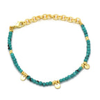 Turquoise Charm Beaded Bracelet