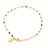 Multicolor Gemstone Chain Bracelet