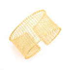 Golden Open Cuff Bracelets - La Vitá Jewels