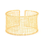 Golden Open Cuff Bracelets - La Vitá Jewels