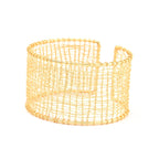 Golden Open Cuff Bracelets - La Vitá Jewels