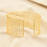 Golden Open Cuff Bracelets