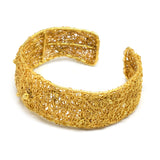 Brass Gold Plated Metal Adjustable Cuff Bangles