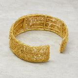 Brass Gold Plated Metal Adjustable Cuff Bangles