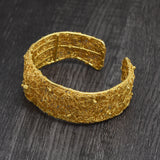 Brass Gold Plated Metal Adjustable Cuff Bangles