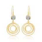 Circle of Hope London Topaz Earring - La Vitá Jewels