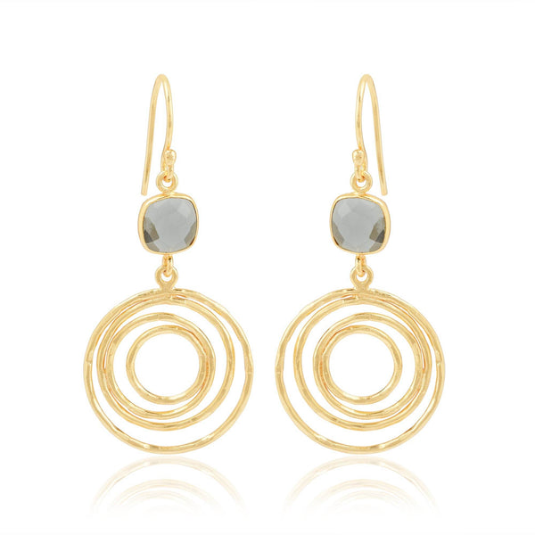 Circle of Hope London Topaz Earring - La Vitá Jewels