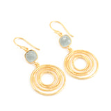 Twisted Spiral with London BT Dangle Earrings