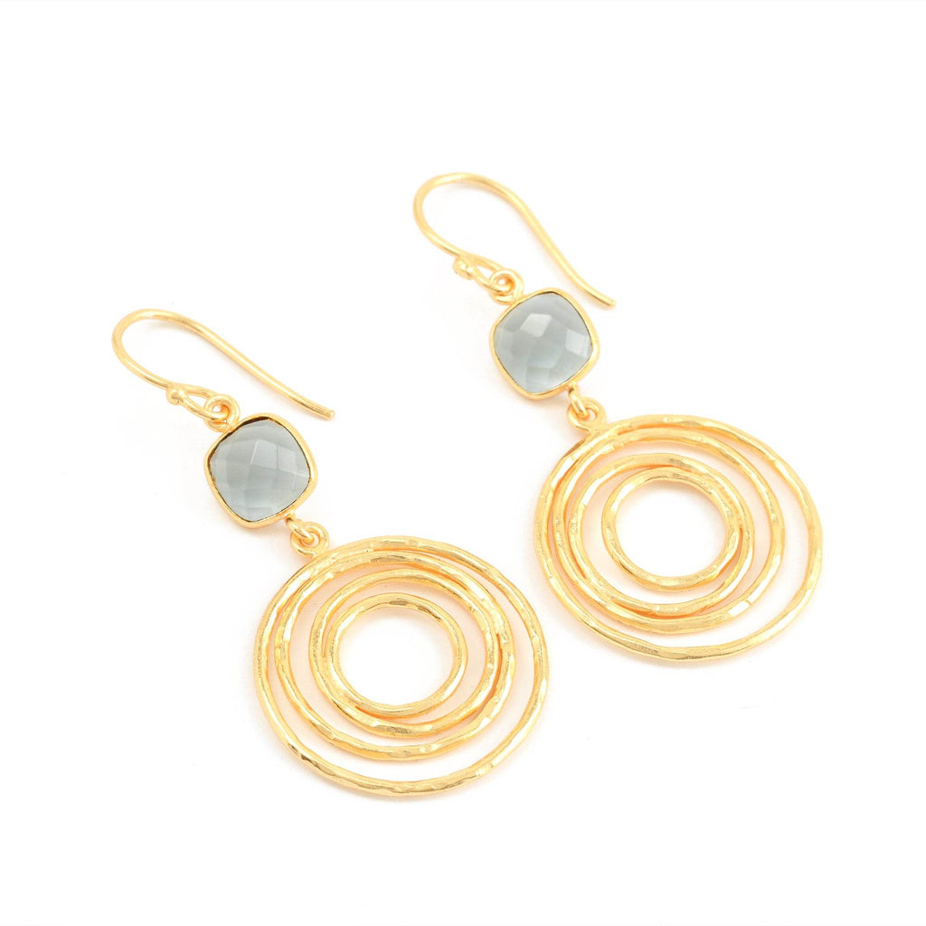 Circle of Hope London Topaz Earring - La Vitá Jewels