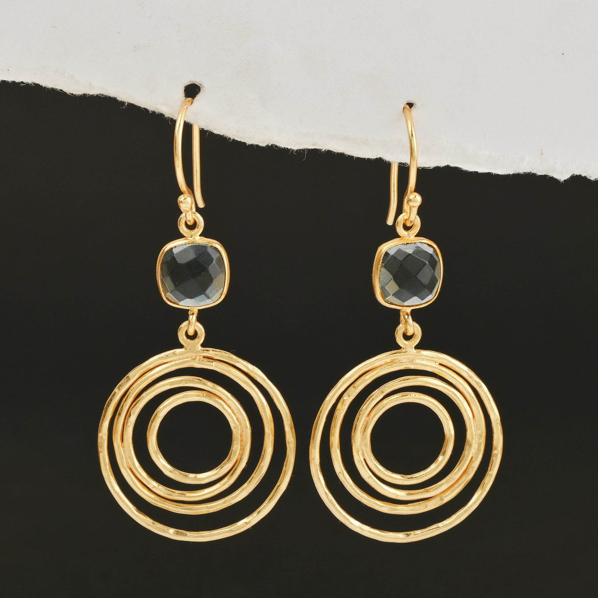 Circle of Hope London Topaz Earring - La Vitá Jewels