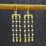 Pearls Fringe Earrings