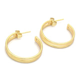 Half Circle Hoop Earrings