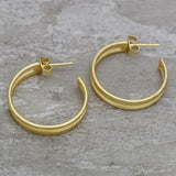 Half Circle Hoop Earrings