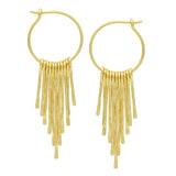 Silver Plated Fringe Earrings