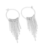 Silver Plated Fringe Earrings