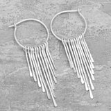 Silver Plated Fringe Earrings