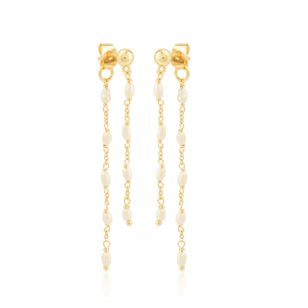 Fresh Water Pearl Threader Earrings