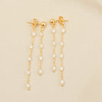 Fresh Water Pearl Threader Earrings