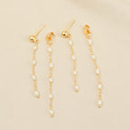 Fresh Water Pearl Threader Earrings