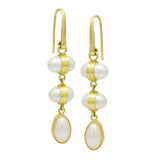 Baroque Pearl Dangle Earrings