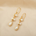 Moon Enlightenment Freshwater Pearl Earrings - La Vitá Jewels