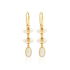 Moon Enlightenment Freshwater Pearl Earrings - La Vitá Jewels