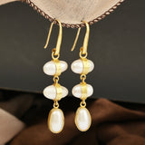 Baroque Pearl Dangle Earrings