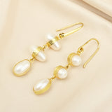 Baroque Pearl Dangle Earrings