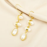Baroque Pearl Dangle Earrings