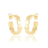 Metal Dot Hoop Earrings