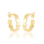 Metal Dot Hoop Earrings - La Vitá Jewels