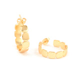 Metal Dot Hoop Earrings