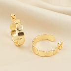 Metal Dot Hoop Earrings - La Vitá Jewels