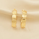 Metal Dot Hoop Earrings