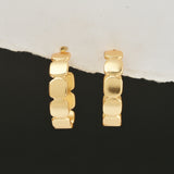 Metal Dot Hoop Earrings