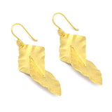 Handcrafted leaf Dangle Earrings