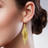 Handcrafted leaf Dangle Earrings