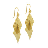 Handcrafted leaf Dangle Earrings