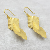 Handcrafted leaf Dangle Earrings