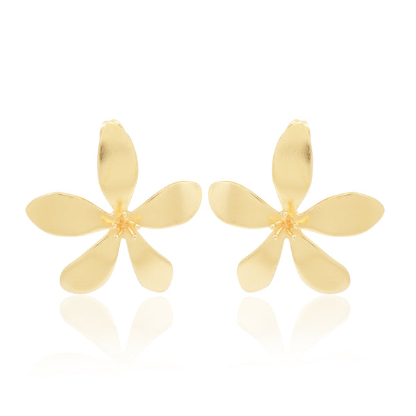 Dainty Gold Flower Stud Earrings