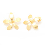 Dainty Gold Flower Stud Earrings