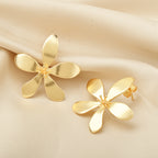 Dainty Gold Flower Stud Earrings