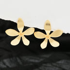 Dainty Gold Flower Stud Earrings